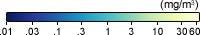 Color scale to show the range of phytoplankton concentrations